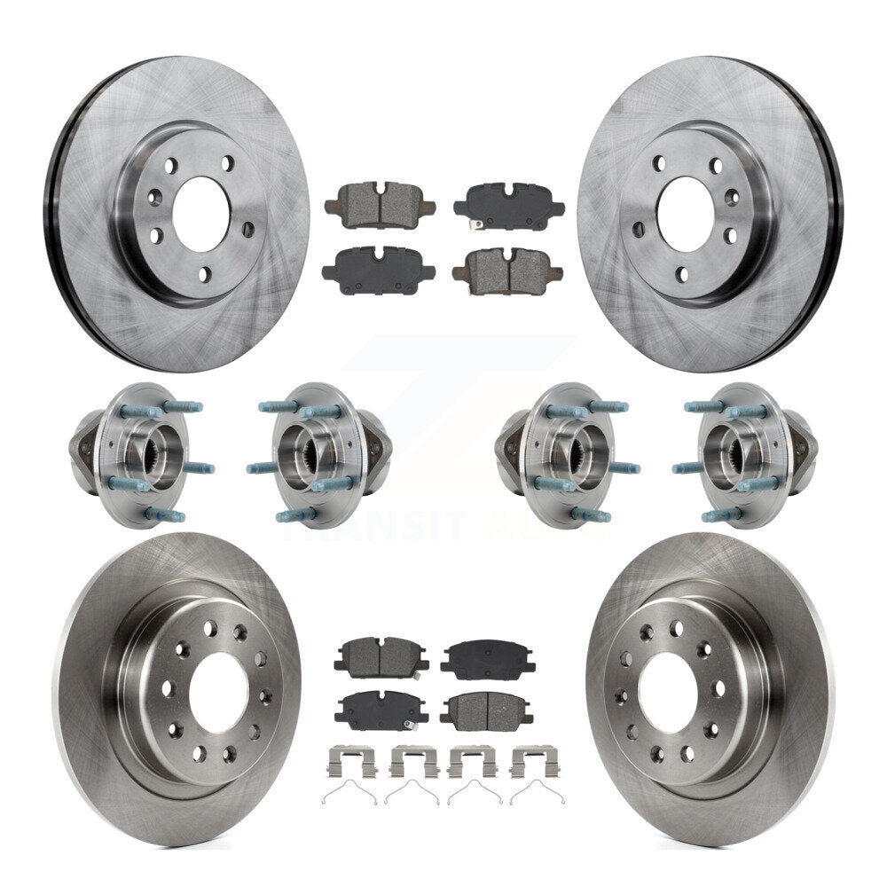 Kit de plaquettes de Rotor de frein, roulement de moyeu avant et arrière (10 pièces) pour Chevrolet Equinox GMC 4W