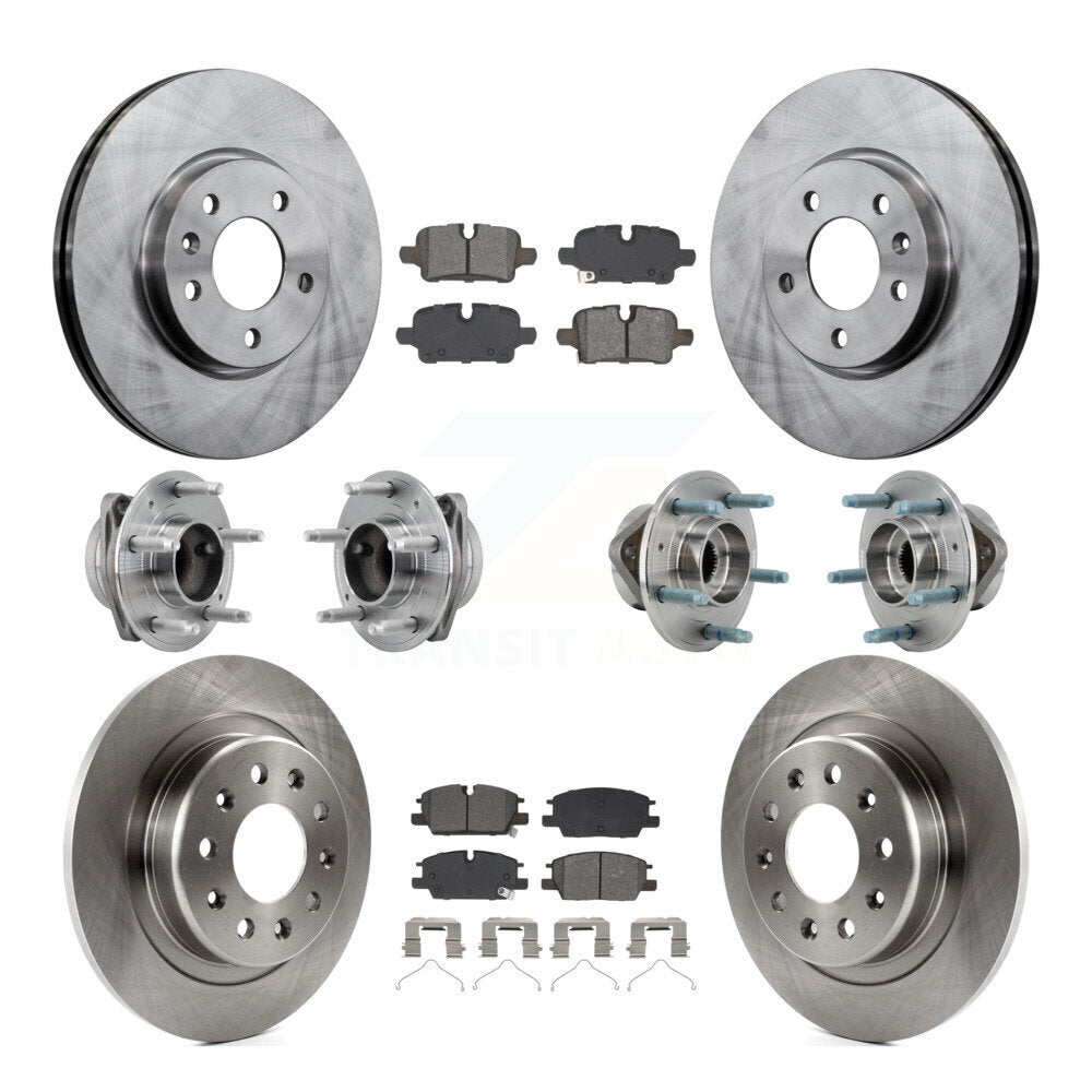 Kit de plaquettes de Rotor de frein, roulement de moyeu avant et arrière (10 pièces) pour Chevrolet Equinox GMC FW