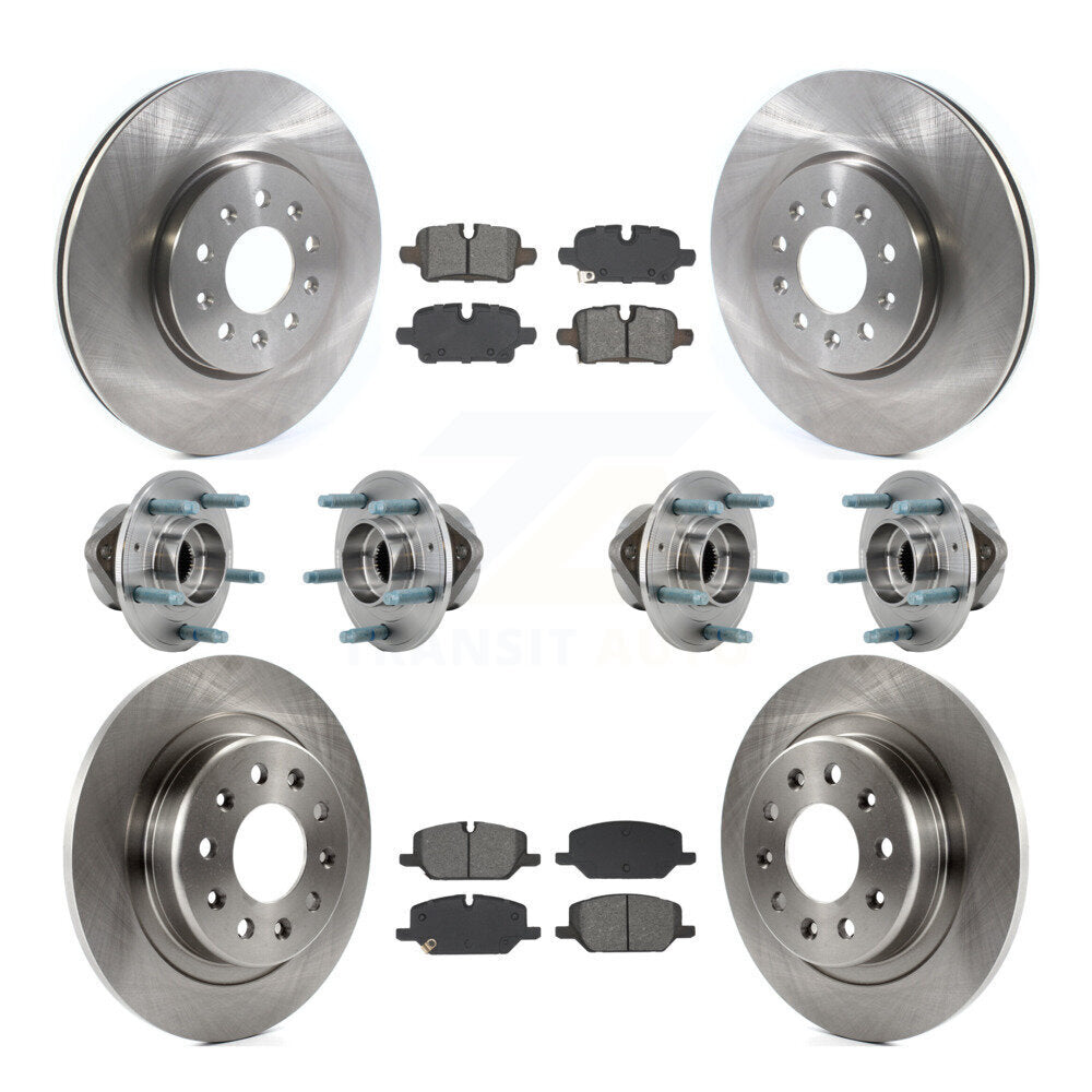 Kit de plaquettes de Rotor de frein, roulement de moyeu avant et arrière (10 pièces) pour Chevrolet Equinox GMC 4W