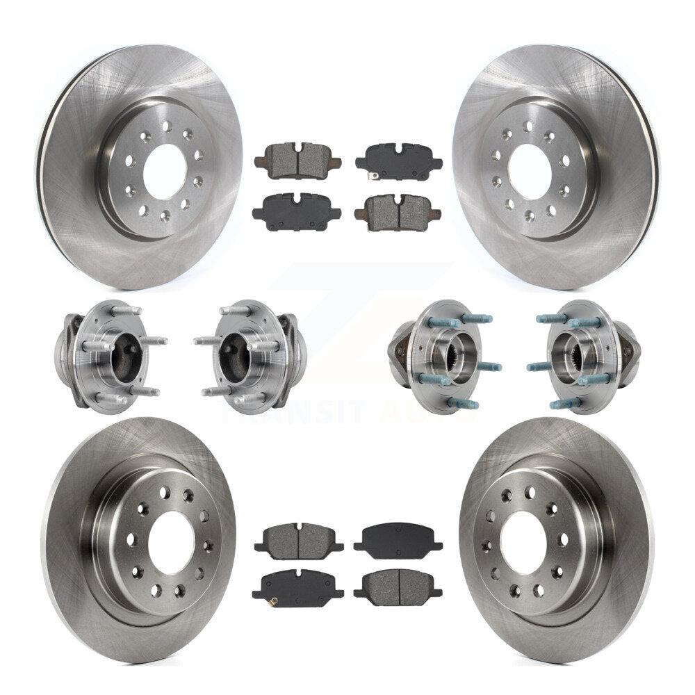 Kit de plaquettes de Rotor de frein, roulement de moyeu avant et arrière (10 pièces) pour Chevrolet Equinox GMC FW