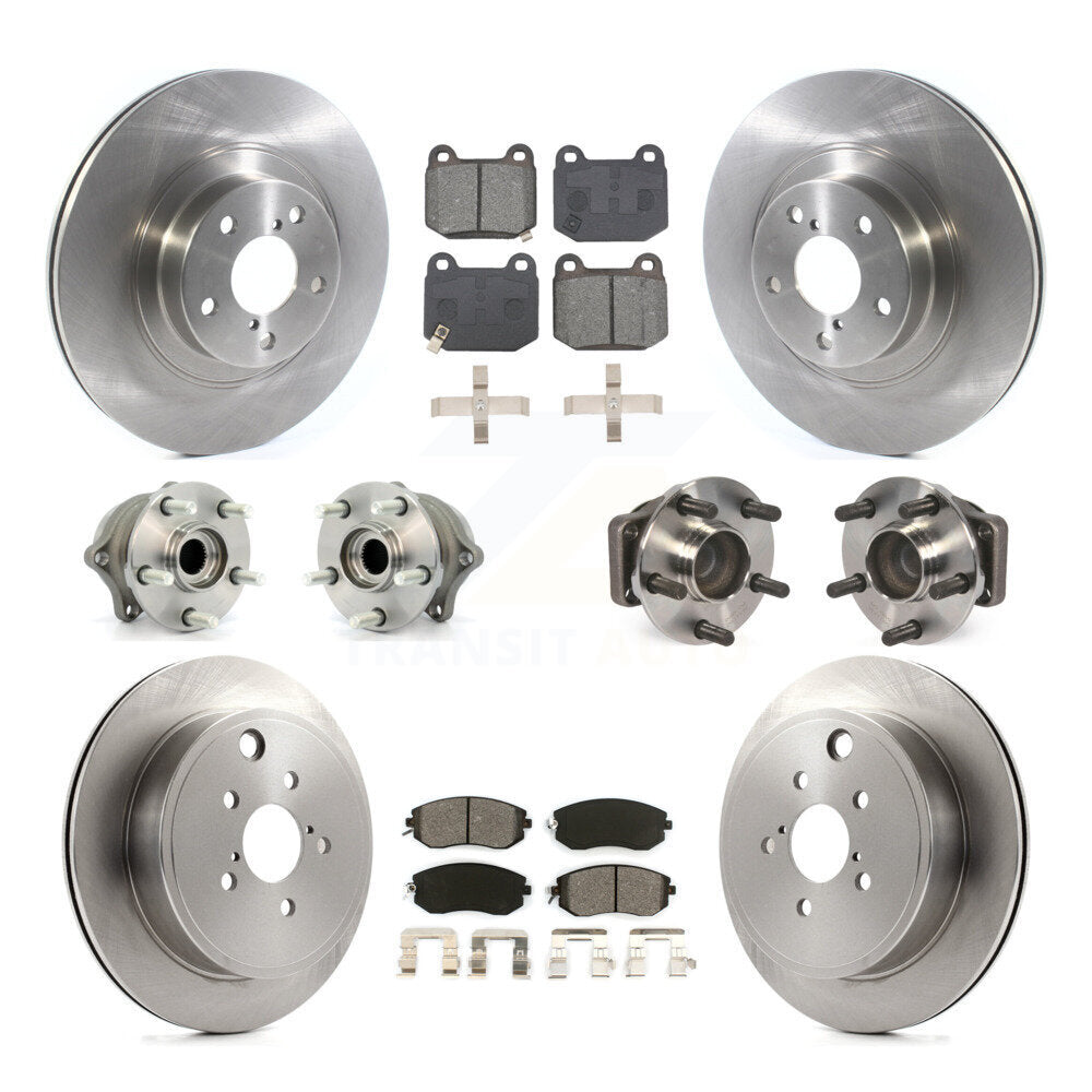 Kit de plaquettes de Rotor de frein, roulement de moyeu avant et arrière (10 pièces) pour Subaru BRZ Limited/Premiu