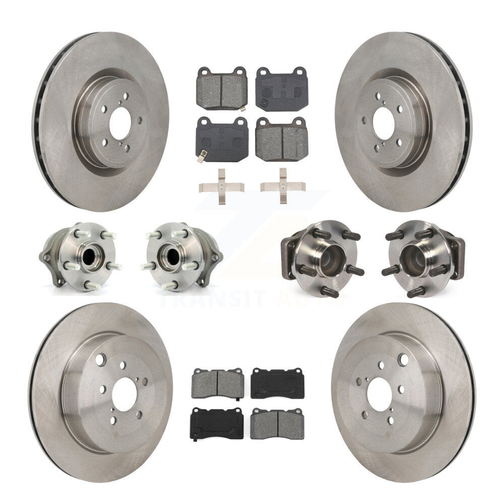 Kit de plaquettes de Rotor de frein à disque, roulement de moyeu avant et arrière (10 pièces) pour Subaru BRZ Toyota 8