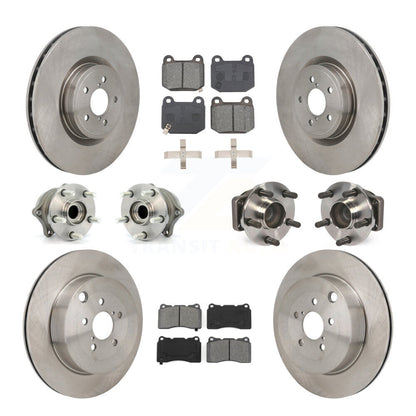 Kit de plaquettes de Rotor de frein à disque, roulement de moyeu avant et arrière (10 pièces) pour Subaru BRZ Toyota 8