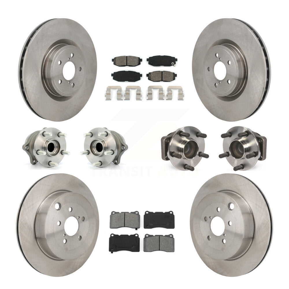 Kit de plaquettes de Rotor de frein à disque, roulement de moyeu avant et arrière (10 pièces) pour Subaru BRZ Bas 2017
