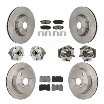 Kit de plaquettes de Rotor de frein à disque, roulement de moyeu avant et arrière (10 pièces) pour Subaru BRZ Bas 2017