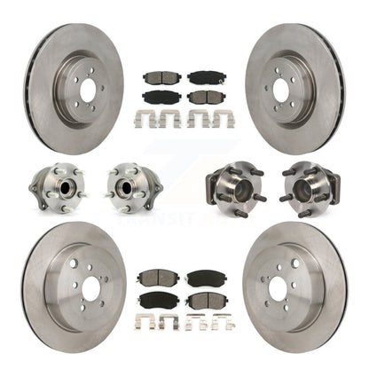 Kit de rotor et de plaquettes de frein avec roulement de moyeu avant et arrière (10 pièces) pour Toyota 86 Base/G 2019