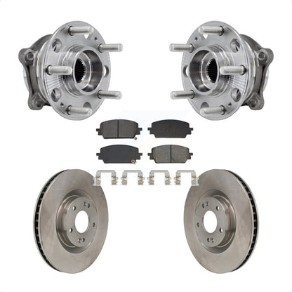 Kit de plaquettes de Rotor de frein à disque, roulement de moyeu avant, pour Hyundai Santa Fe Kia Sorento Cru