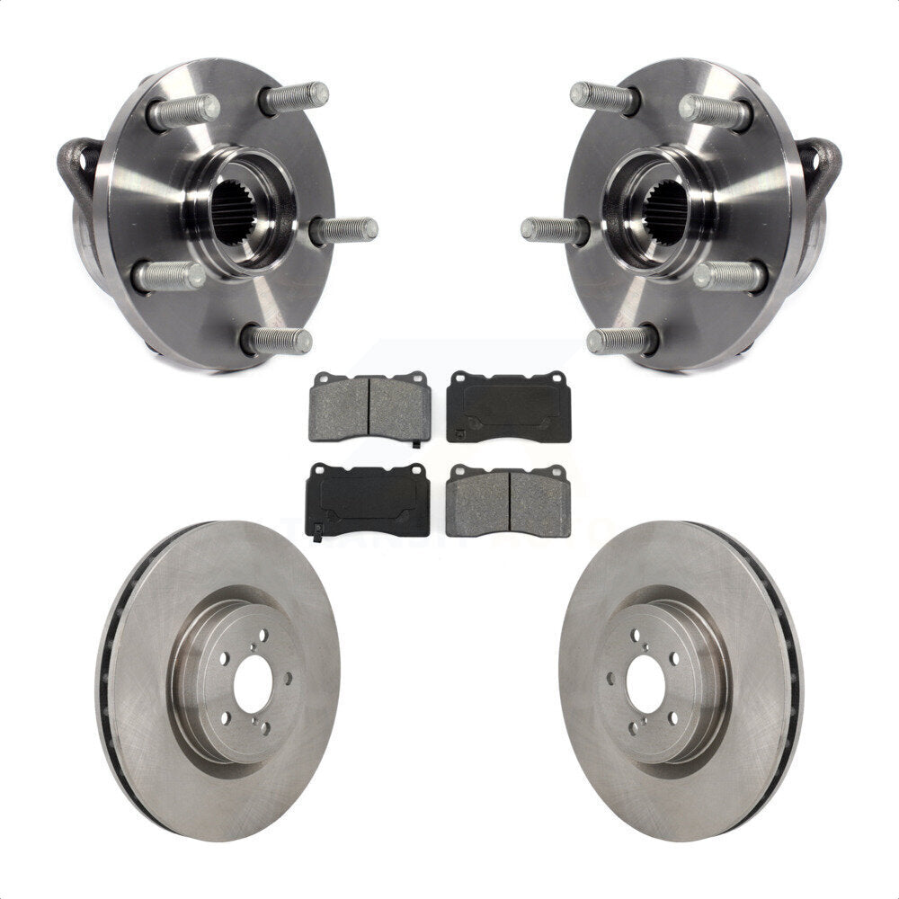 Ensemble de roulement de moyeu avant, Rotor de frein et Kit de plaquettes pour Subaru Impreza WRX ST 2004