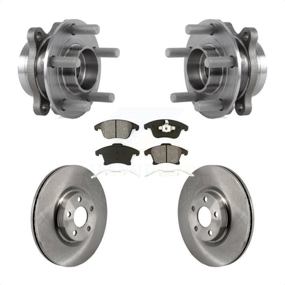 Kit de rotor de frein et de plaquettes d'assemblage de roulement de moyeu avant pour Lincoln MKZ 2017 2020 – 2.0