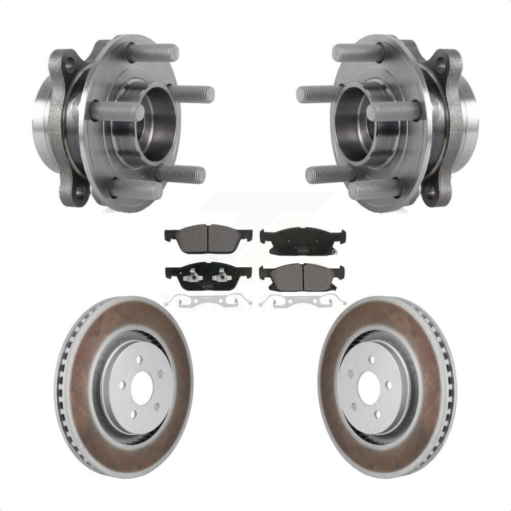 Kit de plaquettes de Rotor de frein, ensemble de roulements de moyeu avant, pour Ford Edge 2020 – 2024, 2.7