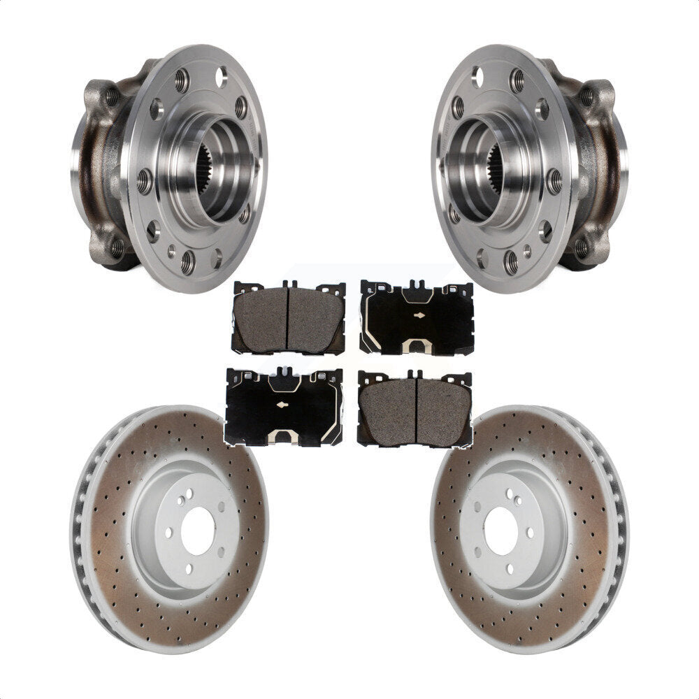Kit de plaquettes de Rotor de frein, roulement de moyeu avant, pour Mercedes-Benz C43 AMG GLC43 E45