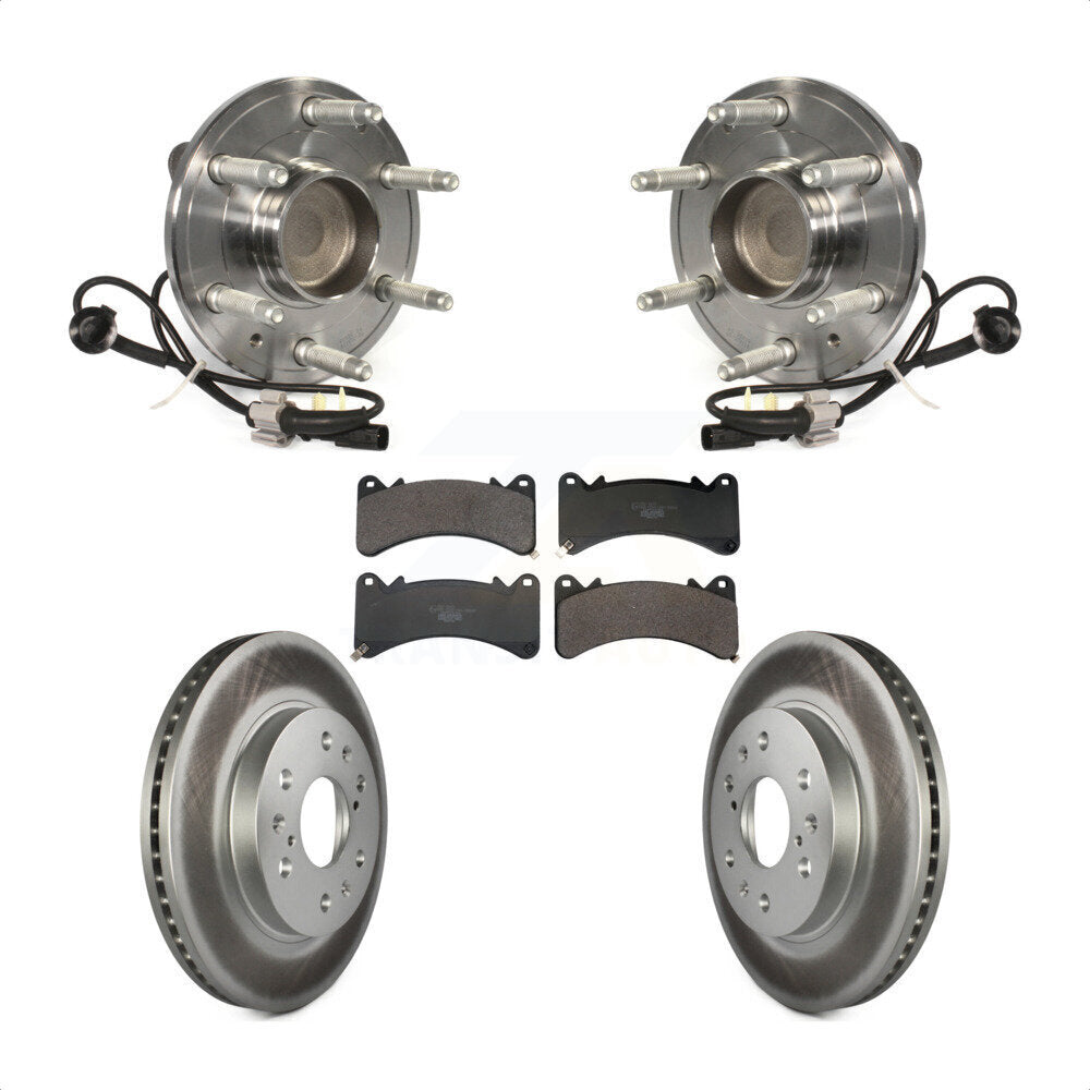 Kit de plaquettes de Rotor de frein enduit de roulement de moyeu avant, pour GMC Sierra 1500 Chevrolet Yuko