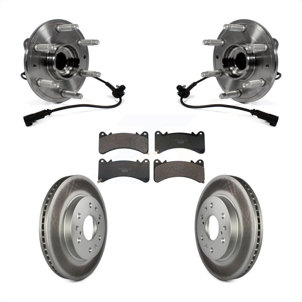 Kit de plaquettes de Rotor de frein enduit de roulement de moyeu avant, pour GMC Sierra 1500 Chevrolet Yuko