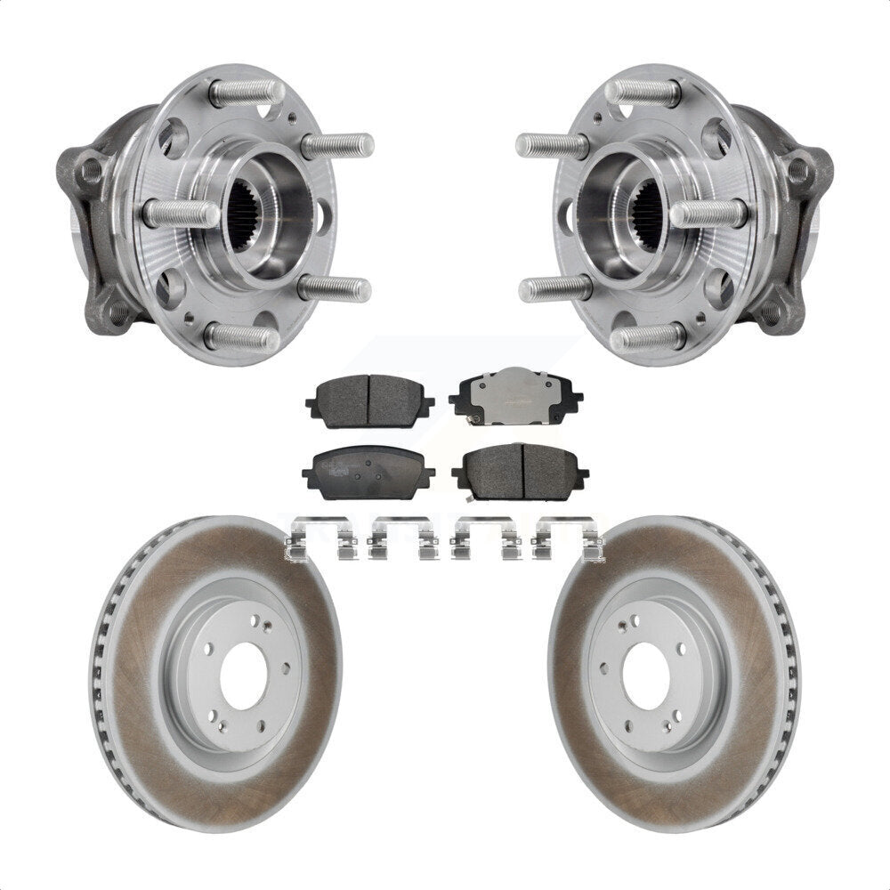 Kit de plaquettes de Rotor de frein, manteau de roulement de moyeu avant, pour Hyundai Santa Fe Kia Sorento Cru