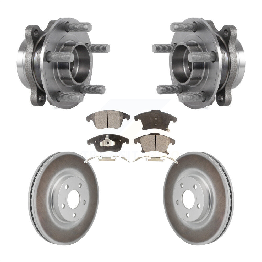 Kit de plaquettes de Rotor de frein à disque enduit de roulement de moyeu avant pour Lincoln MKZ 2017 2020 – 2.0