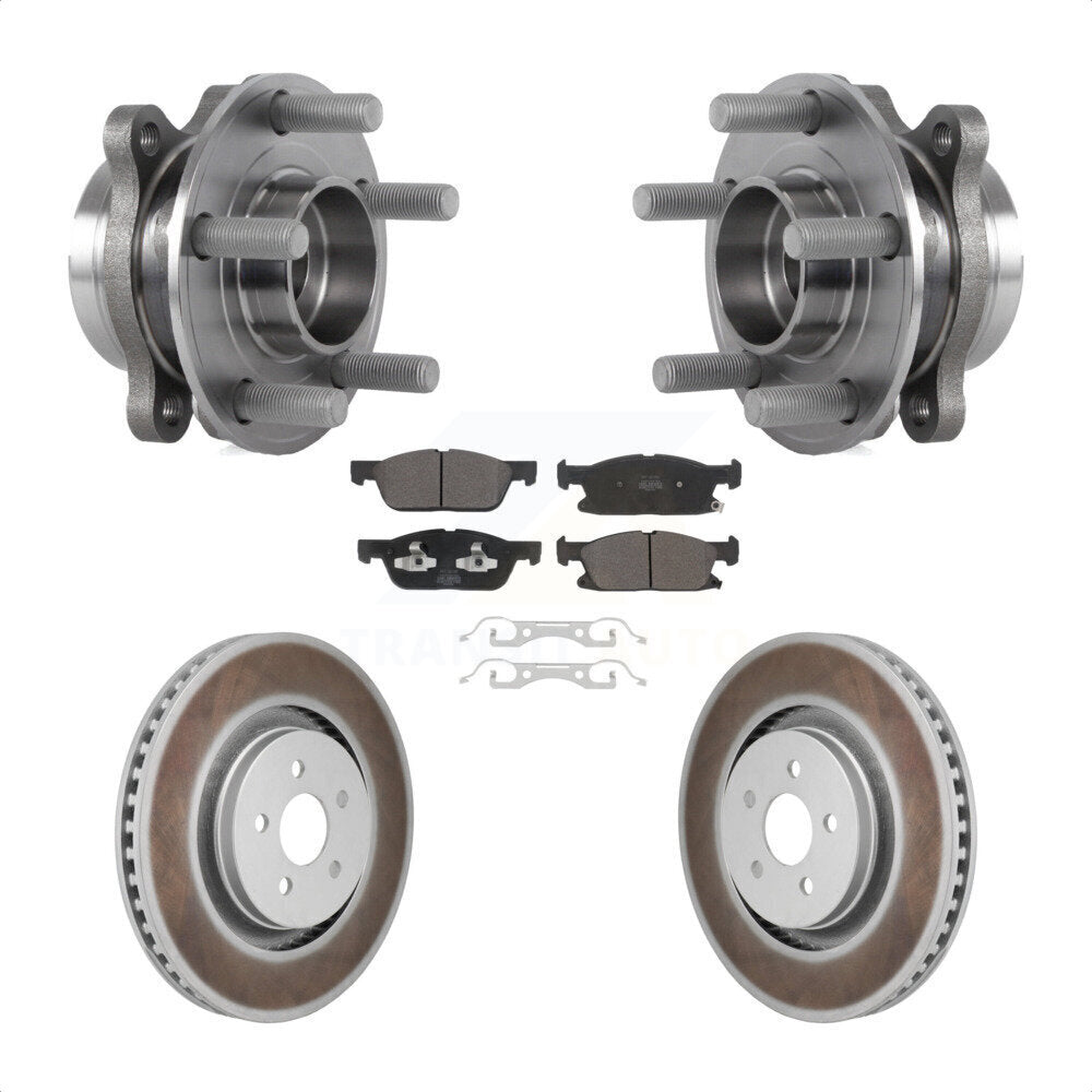 Kit de plaquettes de Rotor de frein, ensemble de roulements de moyeu avant, pour Ford Edge 2020 – 2024, 2.7