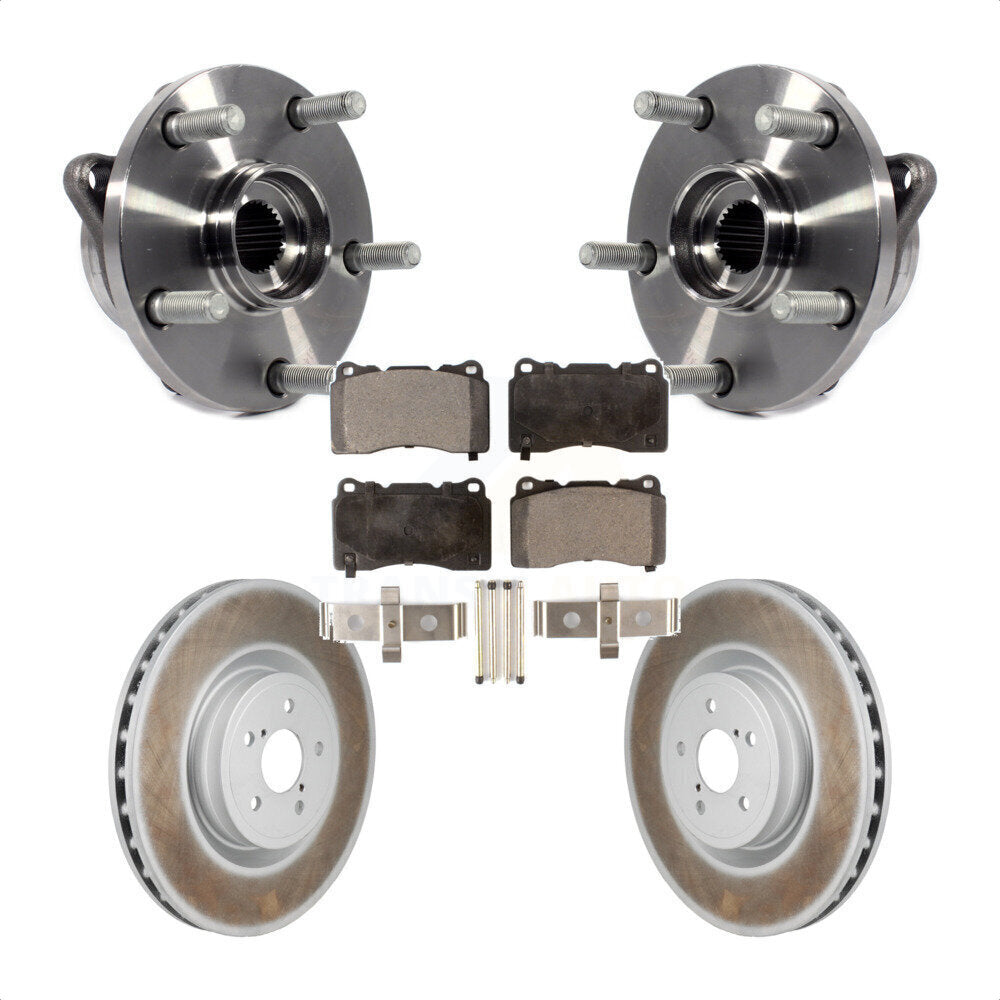 Kit de rotor de frein et de plaquettes avec roulement de moyeu avant, pour Subaru Impreza WRX ST 2004
