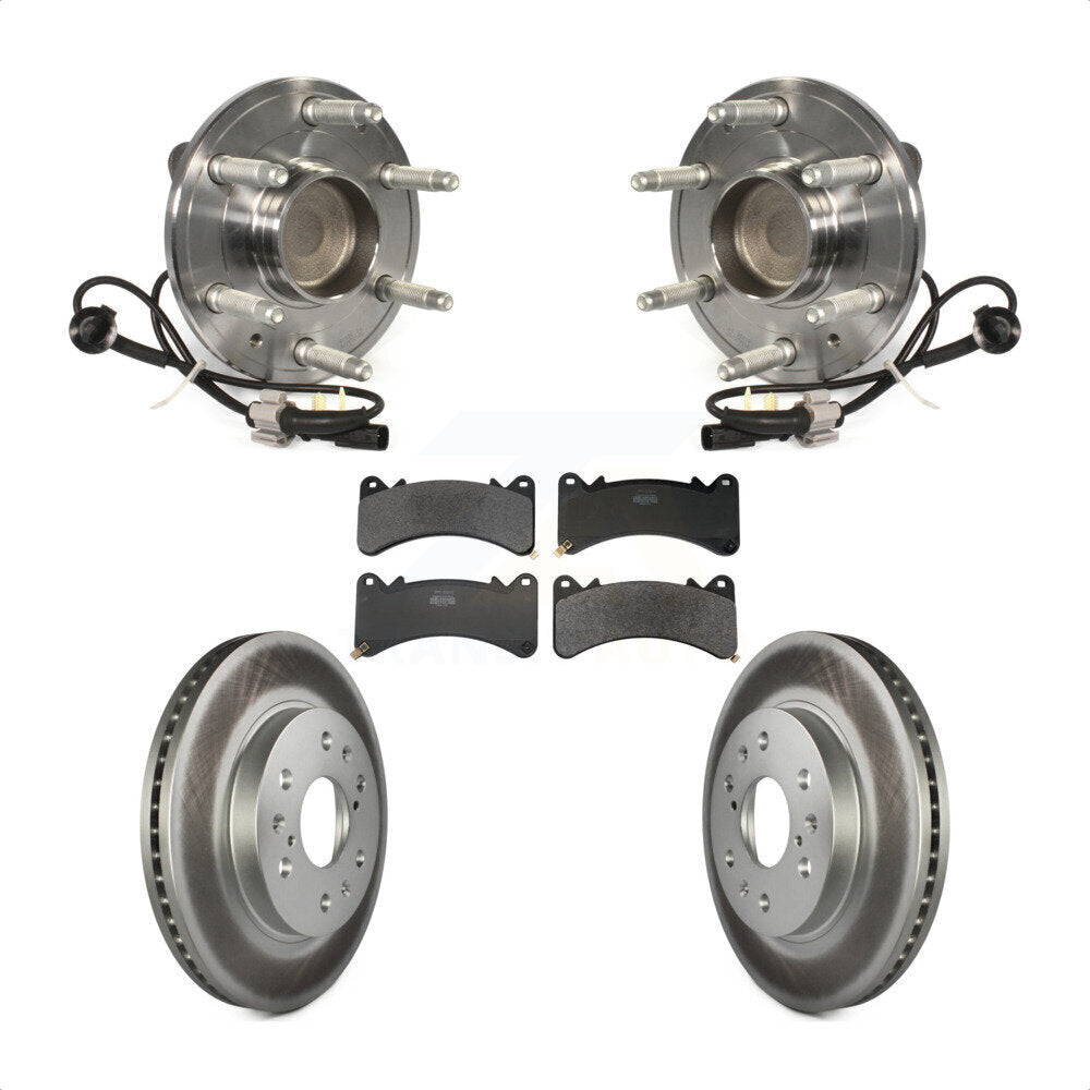 Kit de plaquettes de Rotor de frein enduit de roulement de moyeu avant, pour GMC Sierra 1500 Chevrolet Yuko
