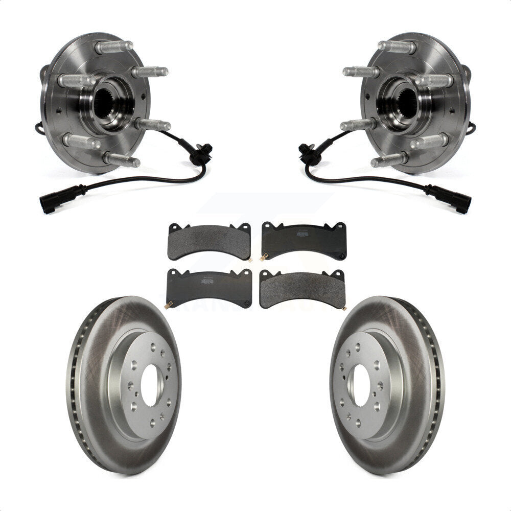 Kit de plaquettes de Rotor de frein enduit de roulement de moyeu avant, pour GMC Sierra 1500 Chevrolet Yuko
