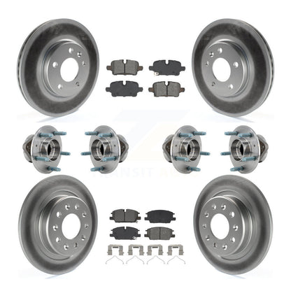 Kit de plaquettes de Rotor de frein, roulement de moyeu avant et arrière (10 pièces) pour Chevrolet Equinox GM
