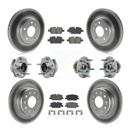 Kit de plaquettes de Rotor de frein, roulement de moyeu avant et arrière (10 pièces) pour Chevrolet Equinox GM