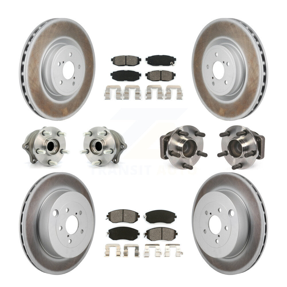 Kit de plaquettes de rotor de frein, roulement de moyeu avant et arrière (10 pièces) pour Toyota 86 Base/G 19
