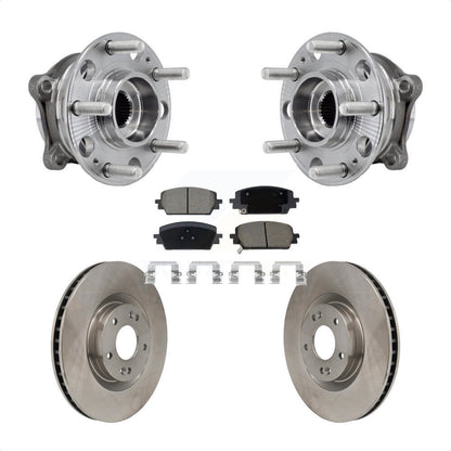 Kit de plaquettes de Rotor de frein à disque, roulement de moyeu avant, pour Hyundai Santa Fe Kia Sorento Cru