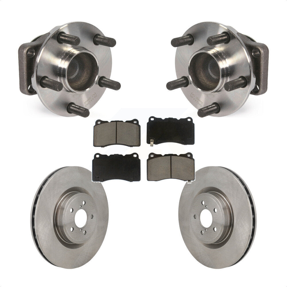 Ensemble de roulement de moyeu avant, Rotor de frein à disque et Kit de plaquettes pour Subaru BRZ Toyota 8