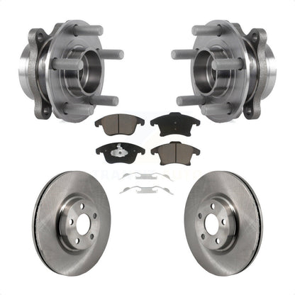 Kit de rotor de frein et de plaquettes d'assemblage de roulement de moyeu avant pour Lincoln MKZ 2017 2020 – 2.0