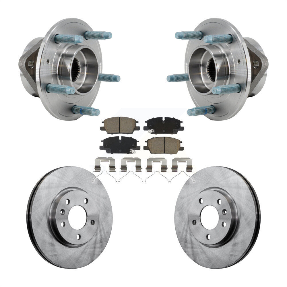 Kit de plaquettes de Rotor de frein, ensemble de roulements de moyeu avant, pour Chevrolet Equinox GMC Terrai