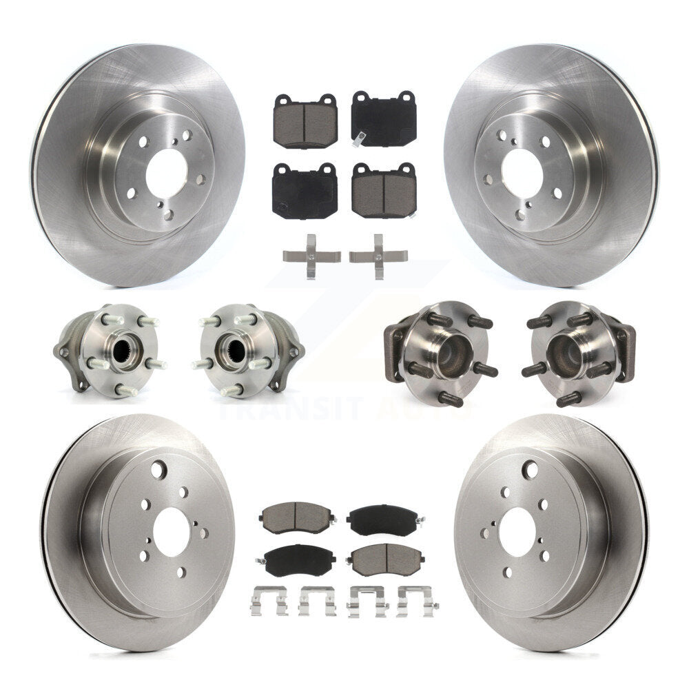 Kit de plaquettes de Rotor de frein, roulement de moyeu avant et arrière (10 pièces) pour Subaru BRZ Limited/Premiu