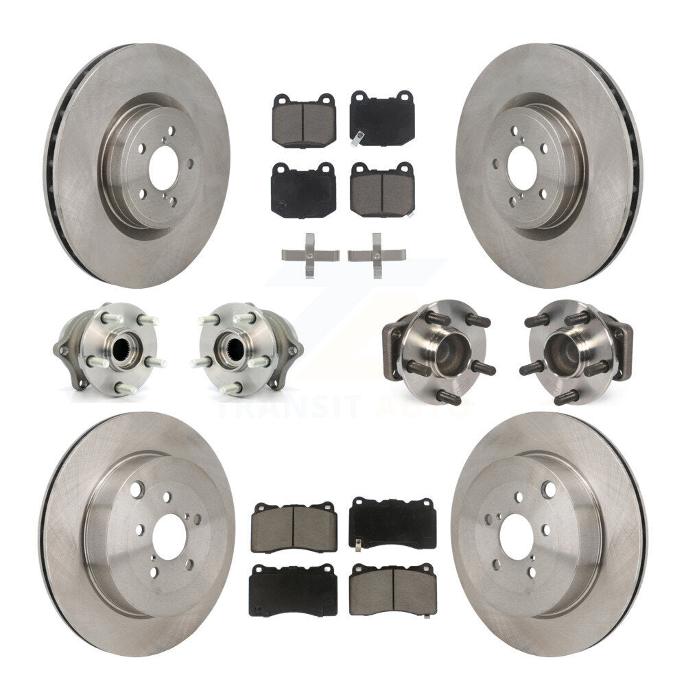 Kit de plaquettes de Rotor de frein à disque, roulement de moyeu avant et arrière (10 pièces) pour Subaru BRZ Toyota 8