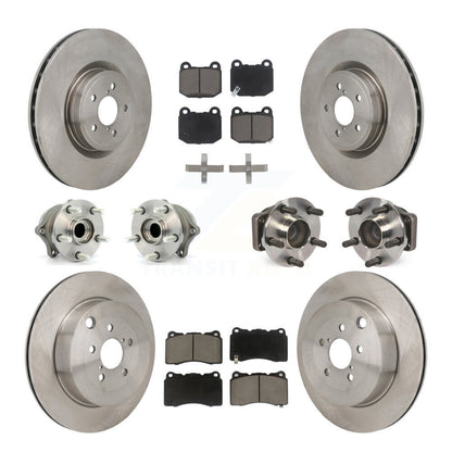 Kit de plaquettes de Rotor de frein à disque, roulement de moyeu avant et arrière (10 pièces) pour Subaru BRZ Toyota 8