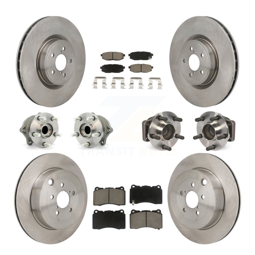 Kit de plaquettes de Rotor de frein à disque, roulement de moyeu avant et arrière (10 pièces) pour Subaru BRZ Bas 2017