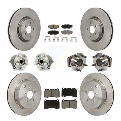 Kit de plaquettes de Rotor de frein à disque, roulement de moyeu avant et arrière (10 pièces) pour Subaru BRZ Bas 2017