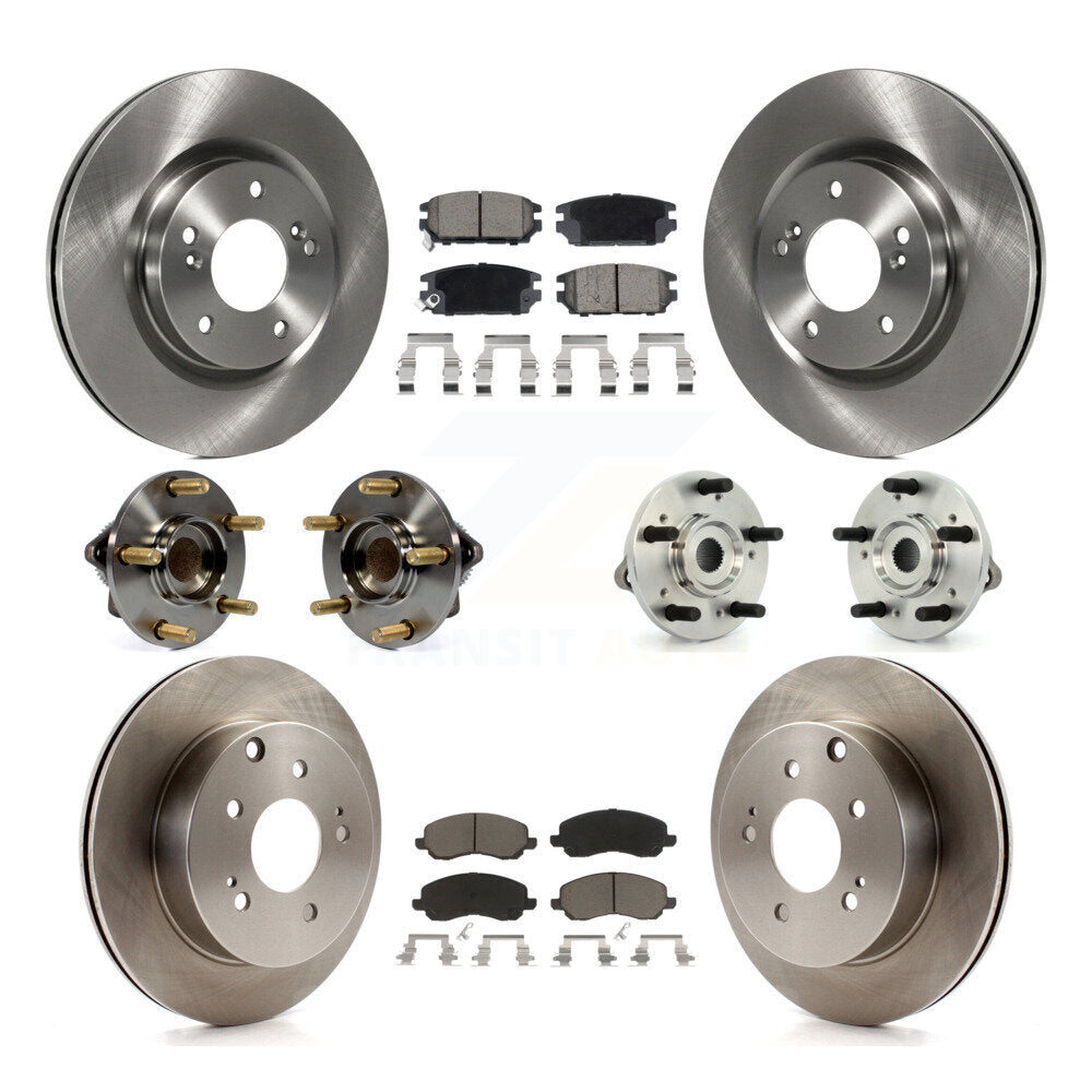 Kit de plaquettes de Rotor de frein, roulement de moyeu avant et arrière (10 pièces) pour Mitsubishi Eclipse Galan