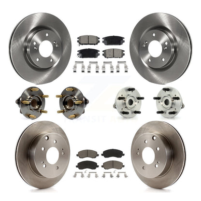 Kit de plaquettes de Rotor de frein, roulement de moyeu avant et arrière (10 pièces) pour Mitsubishi Eclipse Galan