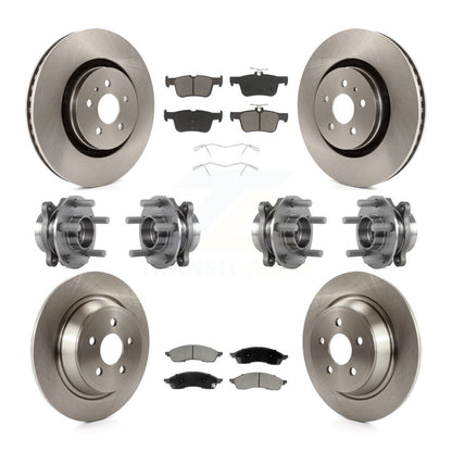 Kit de plaquettes de Rotor de frein, roulement de moyeu avant et arrière (10 pièces) pour Lincoln Nautilus AW 22-23