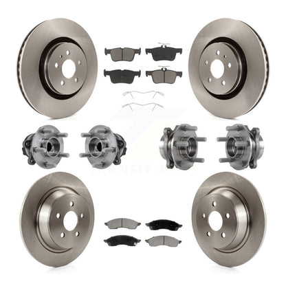Kit de plaquettes de Rotor de frein, roulement de moyeu avant et arrière (10 pièces) pour Lincoln Nautilus FW 22-23