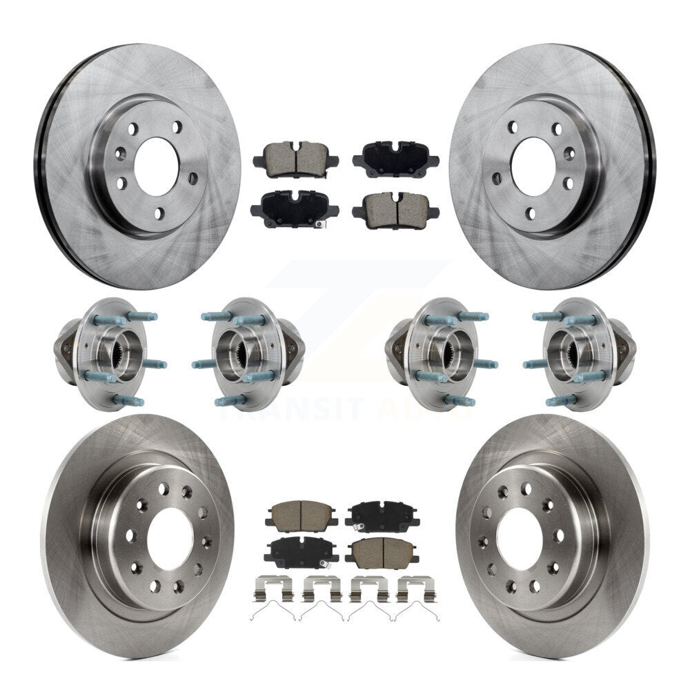 Kit de plaquettes de Rotor de frein, roulement de moyeu avant et arrière (10 pièces) pour Chevrolet Equinox GMC 4W