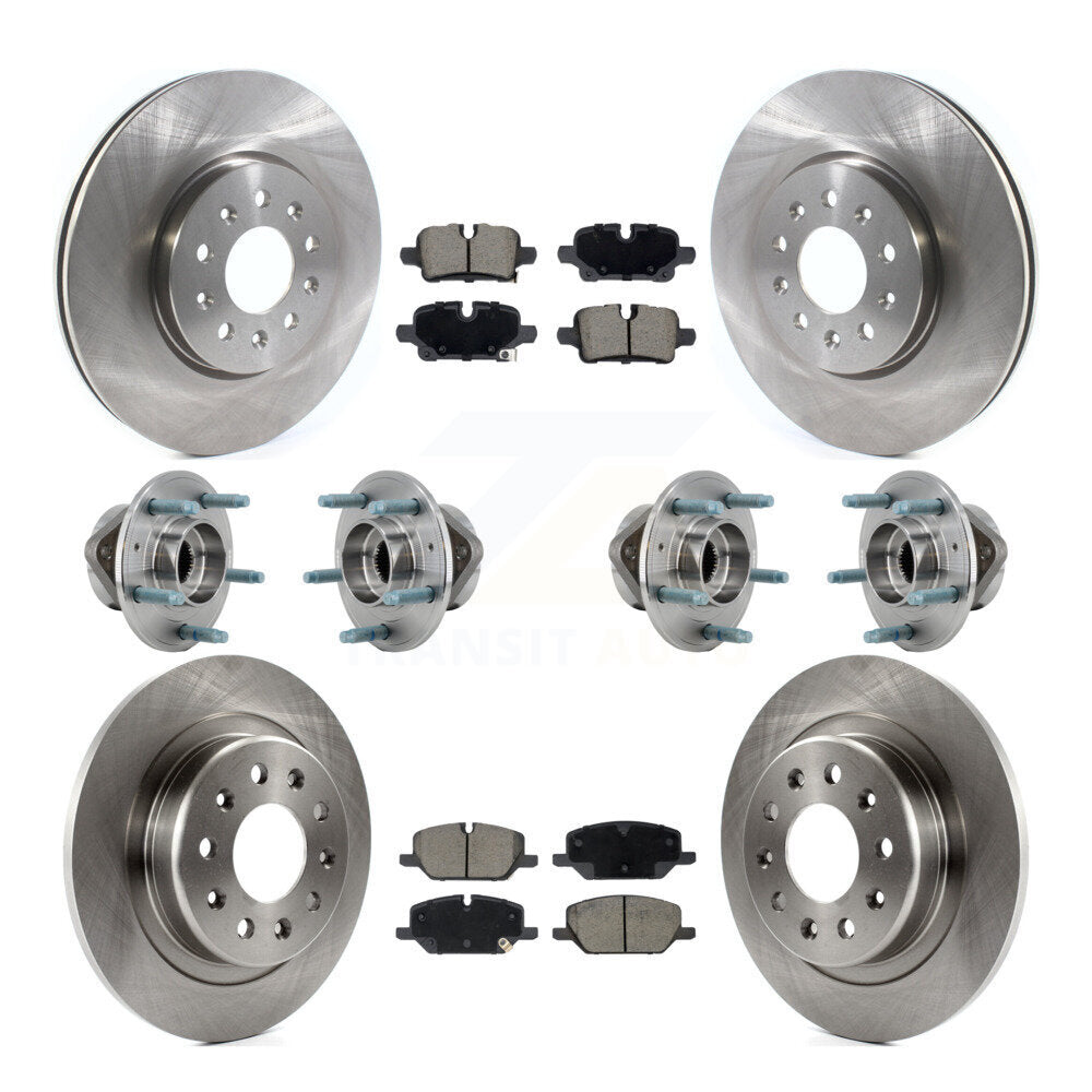 Kit de plaquettes de Rotor de frein, roulement de moyeu avant et arrière (10 pièces) pour Chevrolet Equinox GMC 4W
