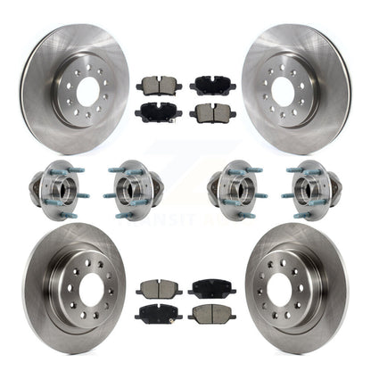 Kit de plaquettes de Rotor de frein, roulement de moyeu avant et arrière (10 pièces) pour Chevrolet Equinox GMC 4W