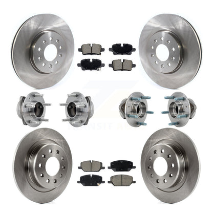 Kit de plaquettes de Rotor de frein, roulement de moyeu avant et arrière (10 pièces) pour Chevrolet Equinox GMC FW