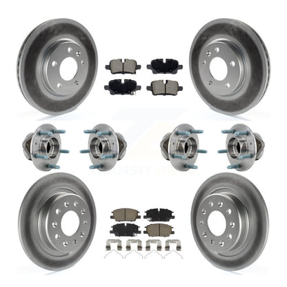 Kit de plaquettes de Rotor de frein, roulement de moyeu avant et arrière (10 pièces) pour Chevrolet Equinox GM