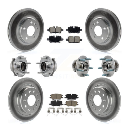 Kit de plaquettes de Rotor de frein, roulement de moyeu avant et arrière (10 pièces) pour Chevrolet Equinox GM