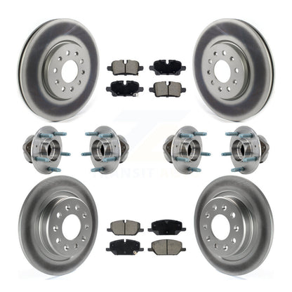 Kit de plaquettes de Rotor de frein, roulement de moyeu avant et arrière (10 pièces) pour Chevrolet Equinox GM