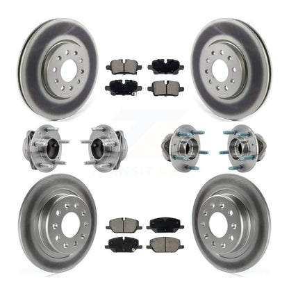 Kit de plaquettes de Rotor de frein, roulement de moyeu avant et arrière (10 pièces) pour Chevrolet Equinox GM