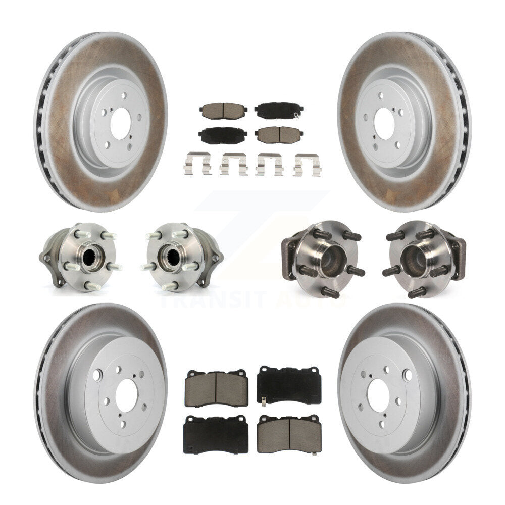 Kit de plaquettes de rotor de frein, roulement de moyeu avant et arrière (10 pièces) pour Subaru BRZ Bas 2017