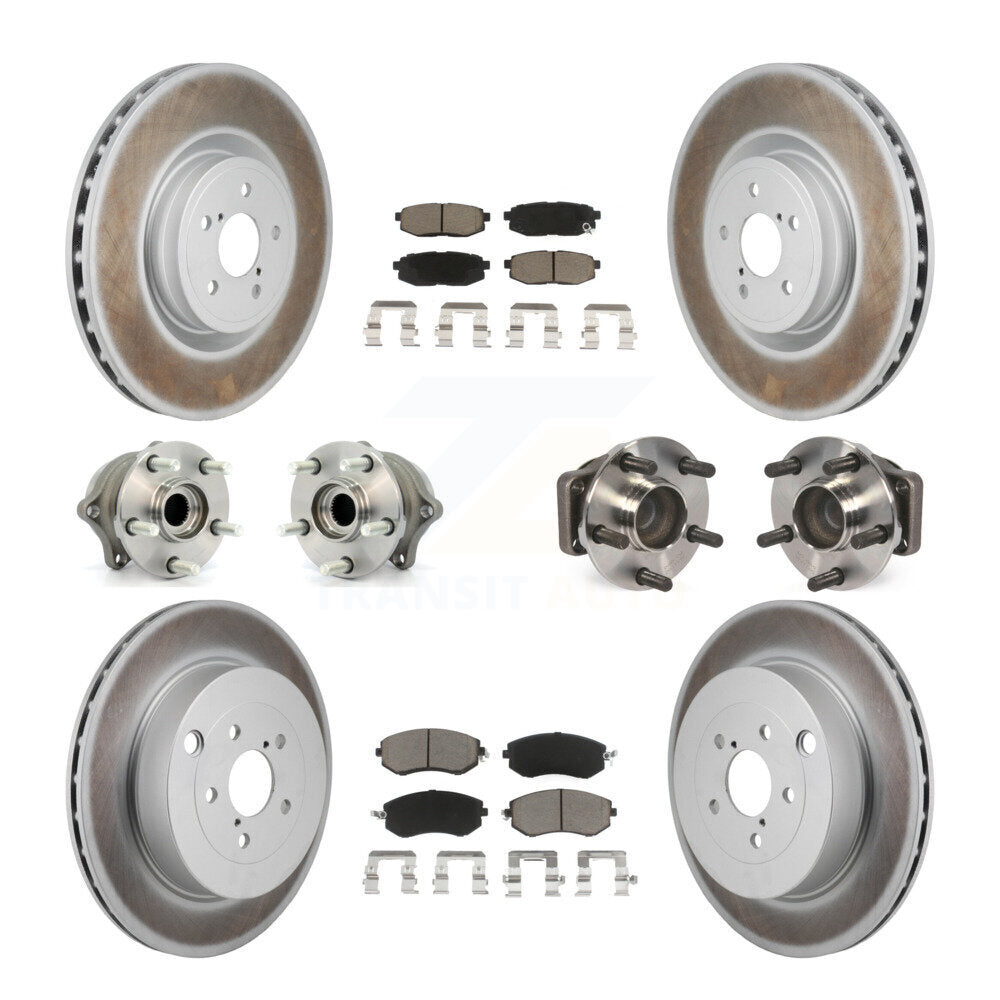 Kit de plaquettes de rotor de frein, roulement de moyeu avant et arrière (10 pièces) pour Toyota 86 Base/G 19