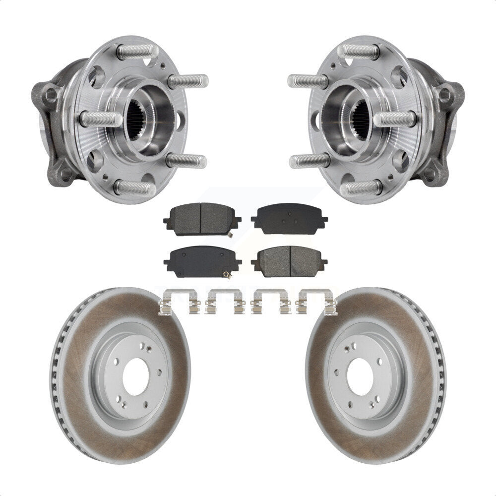 Kit de plaquettes de Rotor de frein, manteau de roulement de moyeu avant, pour Hyundai Santa Fe Kia Sorento Cru